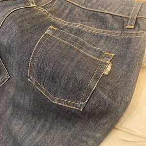 Authentic Burberry Jean skirt with monogram insert